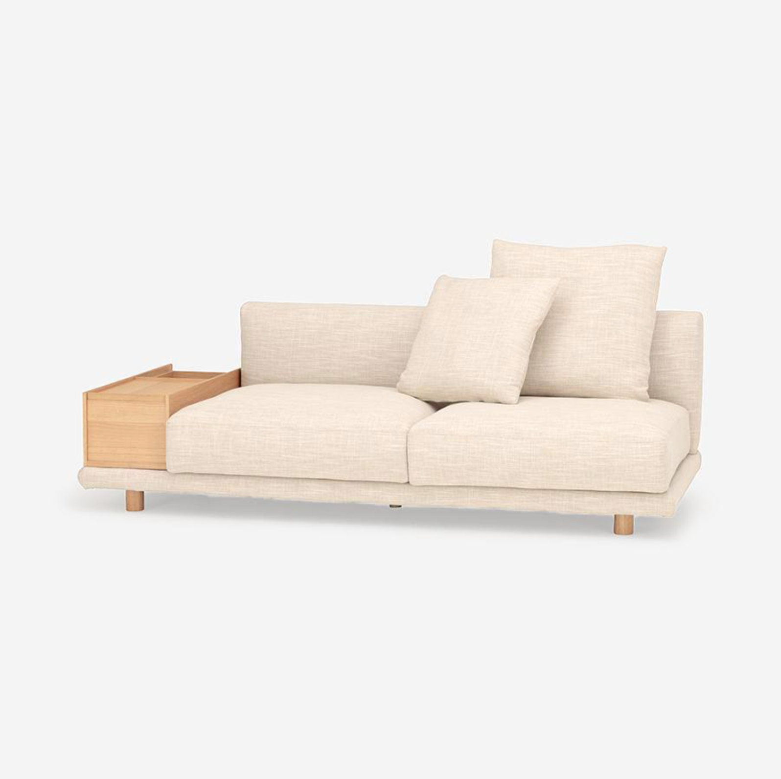 BUILD 沙發 (平式靠墊 + 托盤扶手款)